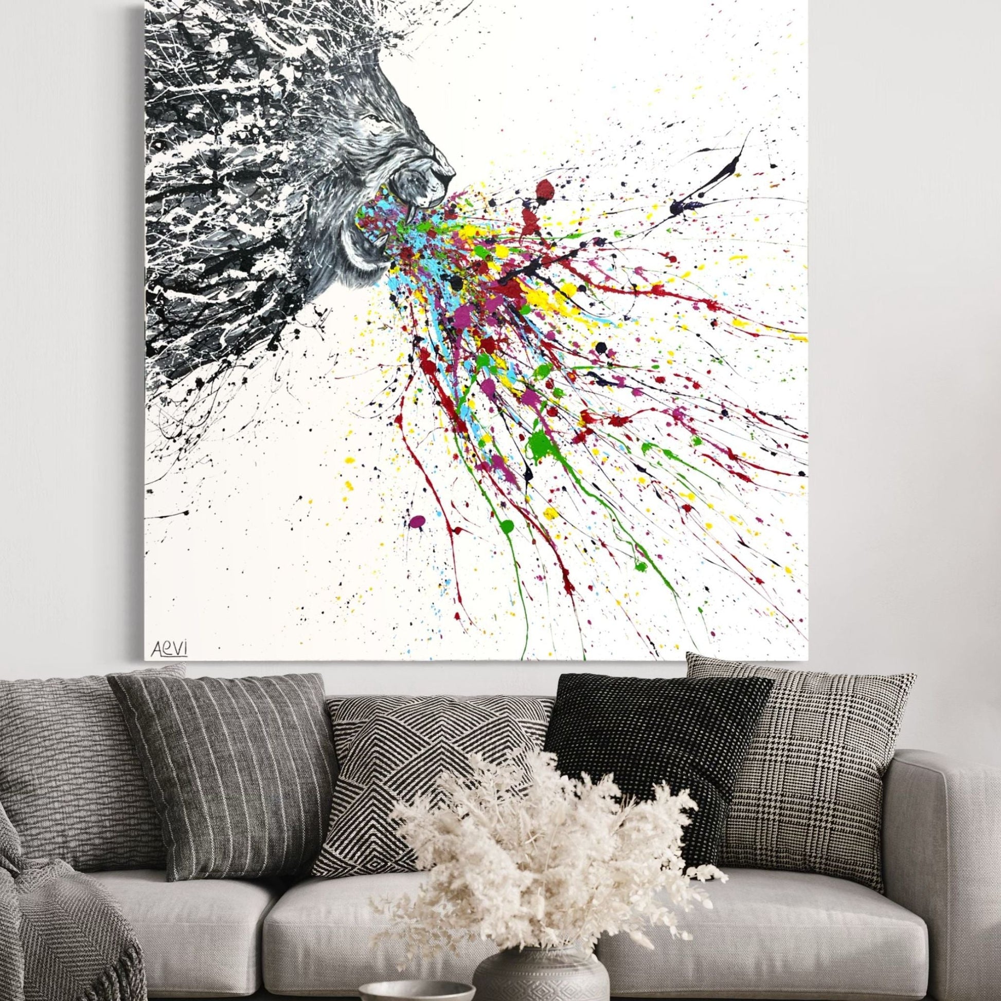 ORIGINAL ARTWORK - WILD MAJESTIY - BY Albert Levi Art