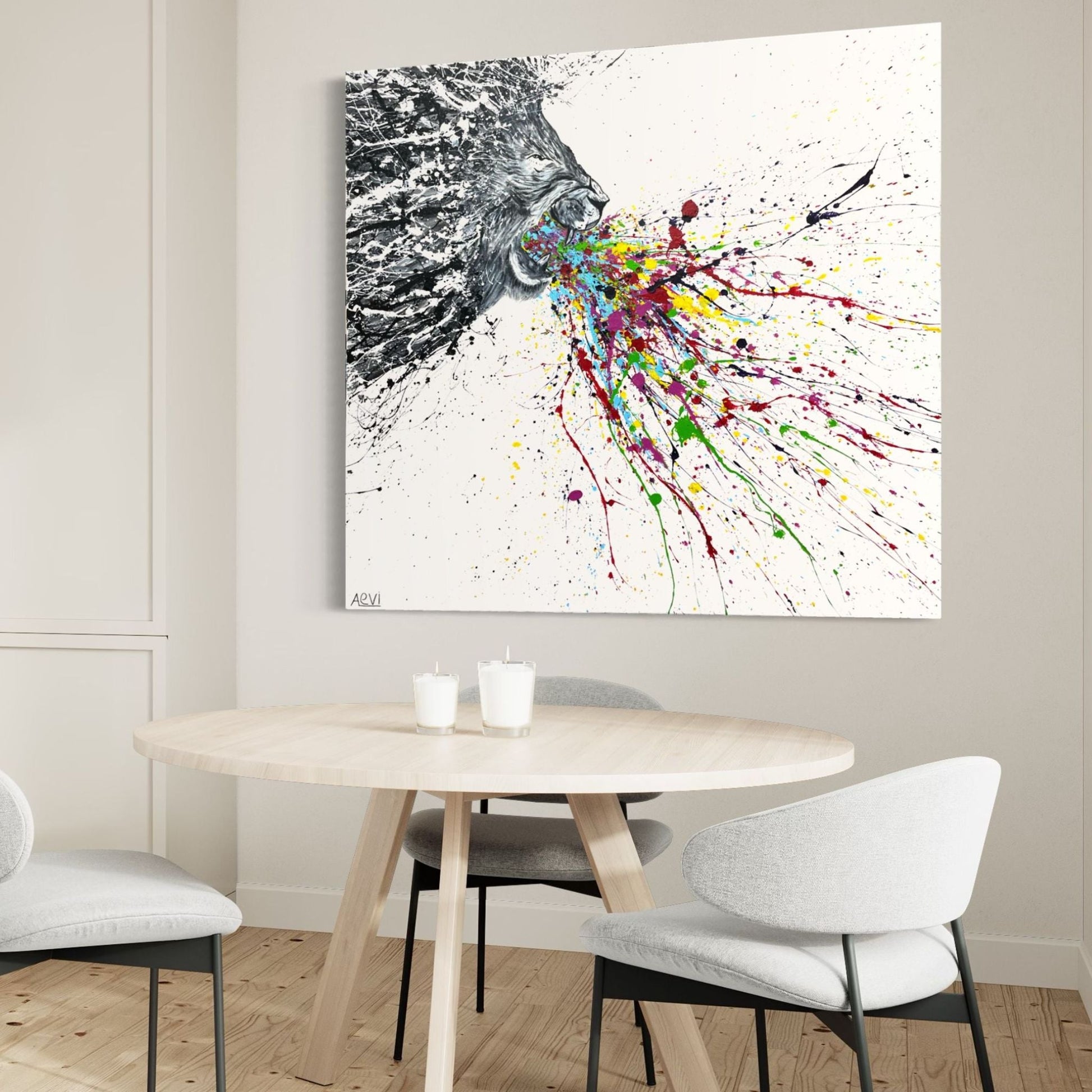 ORIGINAL ARTWORK - WILD MAJESTIY - BY Albert Levi Art