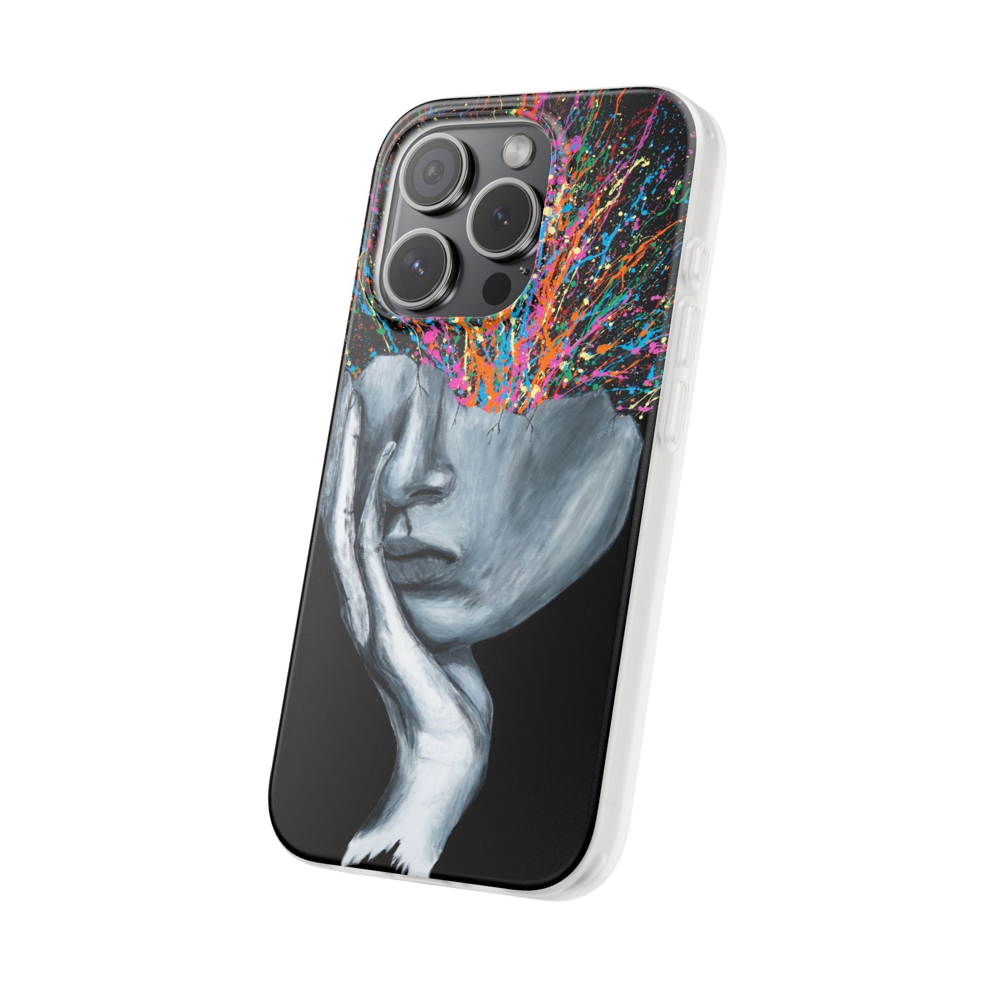 Phone Case - Exploded Head - Phone Case BY Albert Levi Art