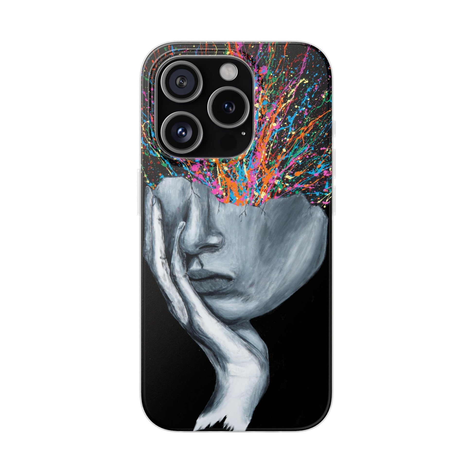 Phone Case - Exploded Head - Phone Case BY Albert Levi Art