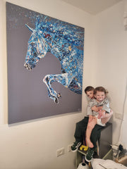 LIMITED EDITION PRINT - Powerfull Stride - Canvas BY Albert Levi Art