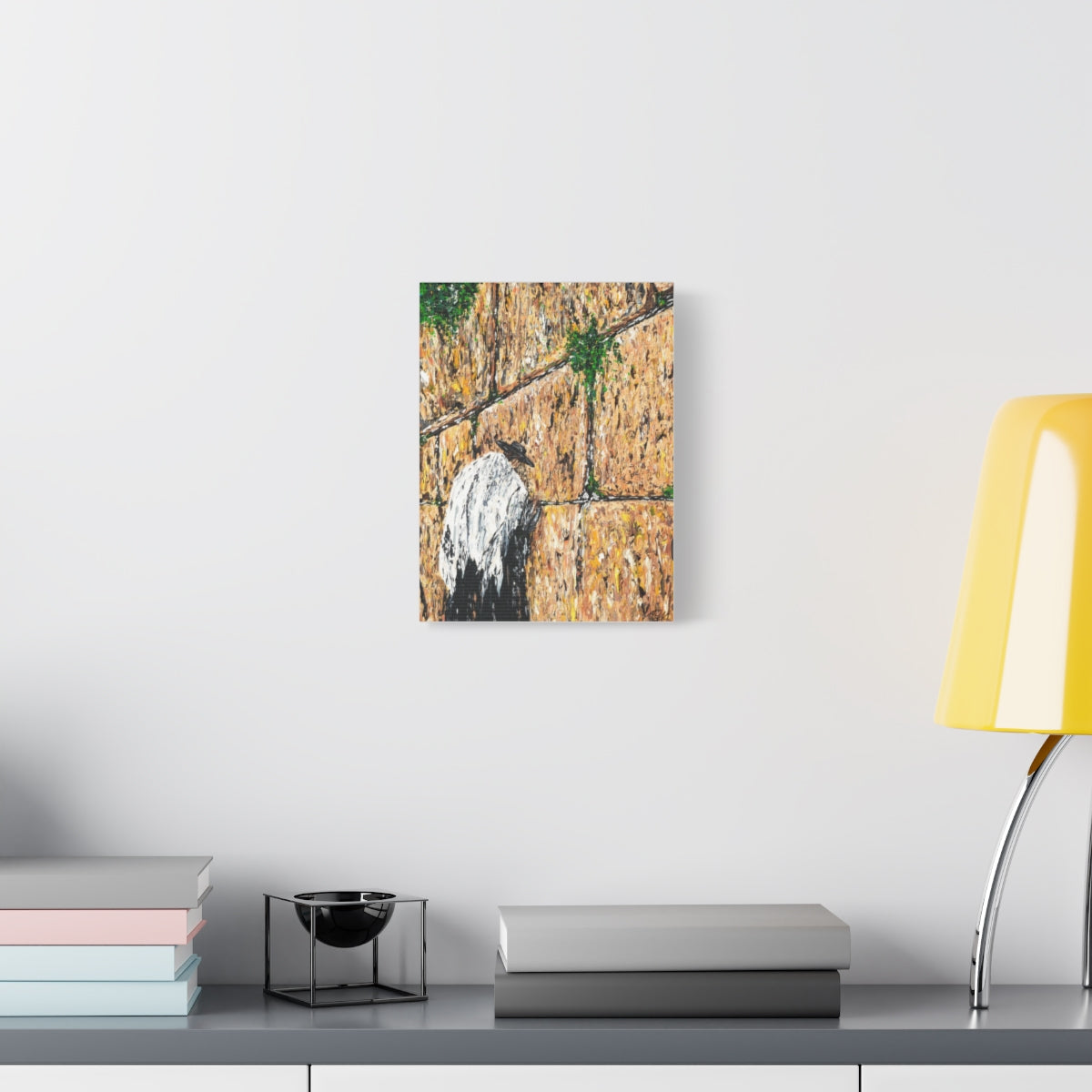 Prayers at the Western Wall canvas wall art by Albert Levi in a room