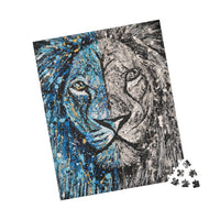 Puzzle - Blue & white intensity - Puzzle BY Albert Levi Art