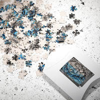 Puzzle - Blue & white intensity - Puzzle BY Albert Levi Art