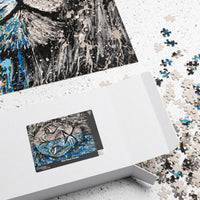 Puzzle - Blue & white intensity - Puzzle BY Albert Levi Art
