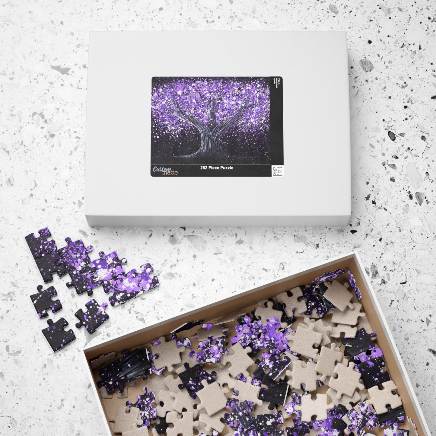 Puzzle - Calm Purple - Puzzle BY Albert Levi Art