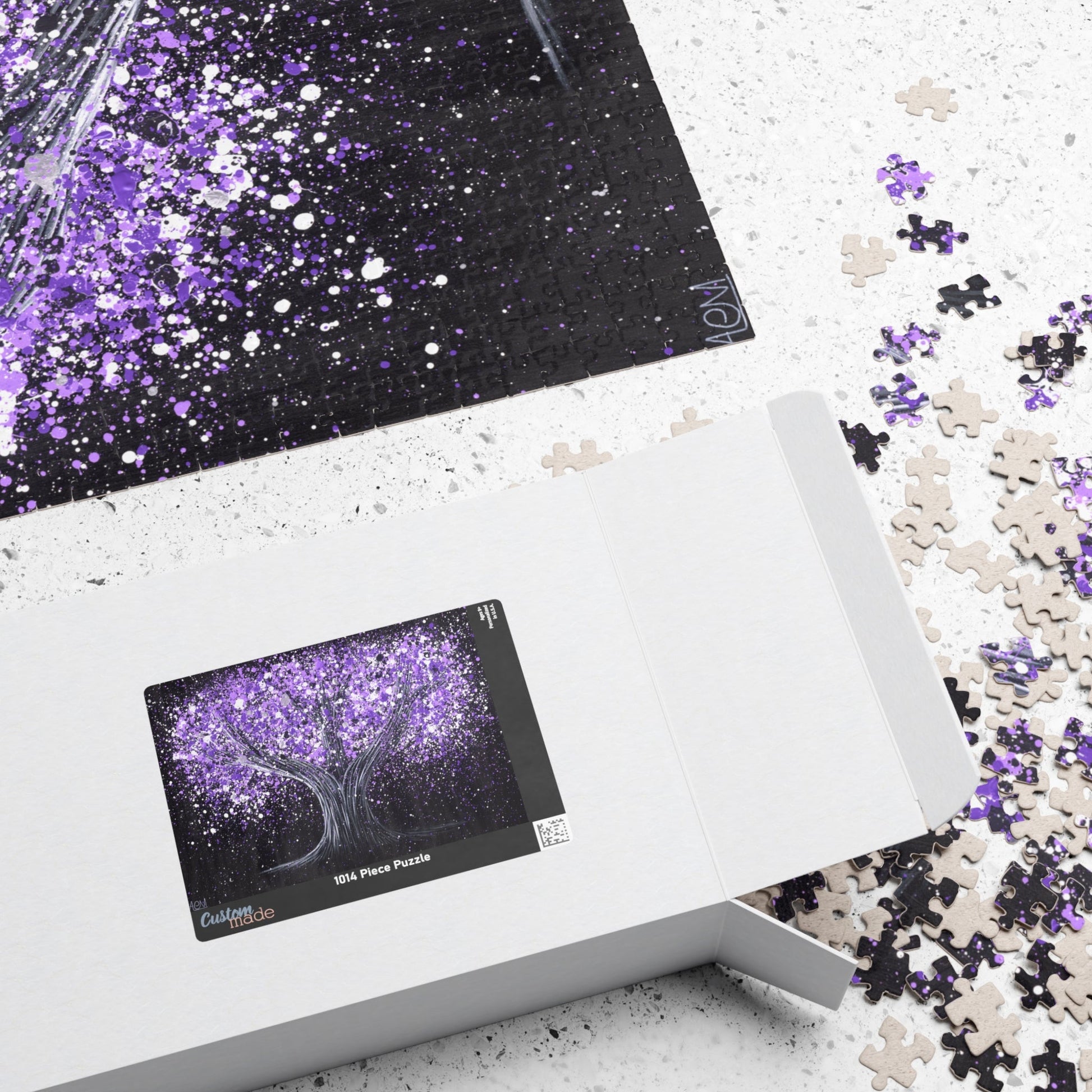Puzzle - Calm Purple - Puzzle BY Albert Levi Art