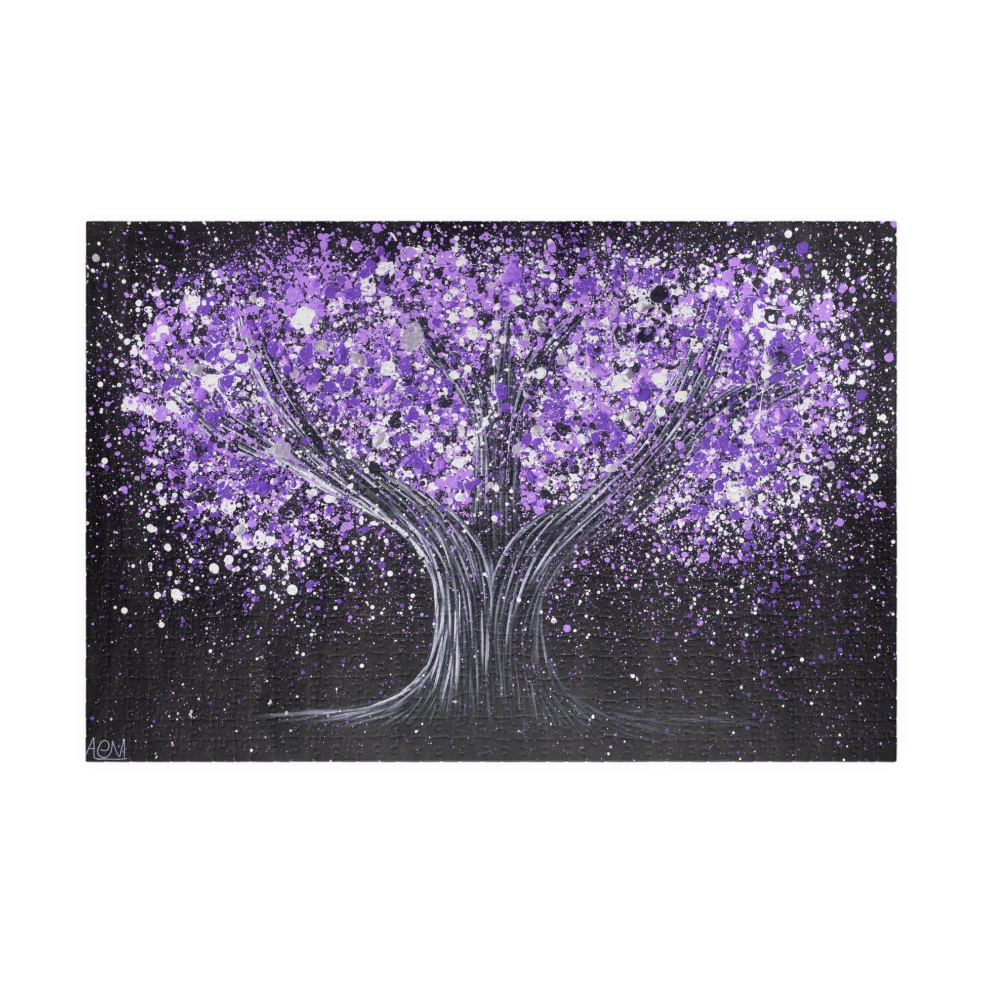 Puzzle - Calm Purple - Puzzle BY Albert Levi Art