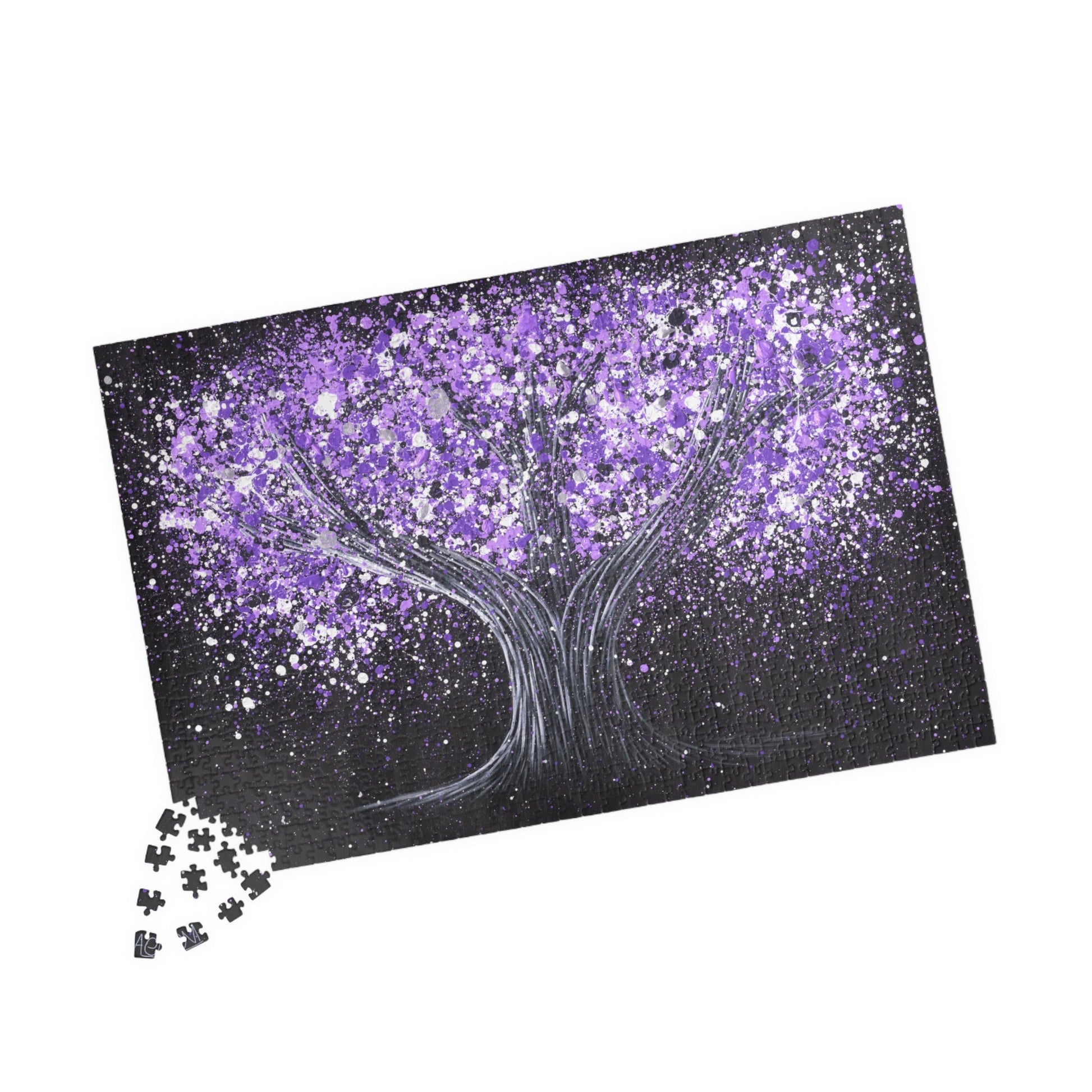 Puzzle - Calm Purple - Puzzle BY Albert Levi Art