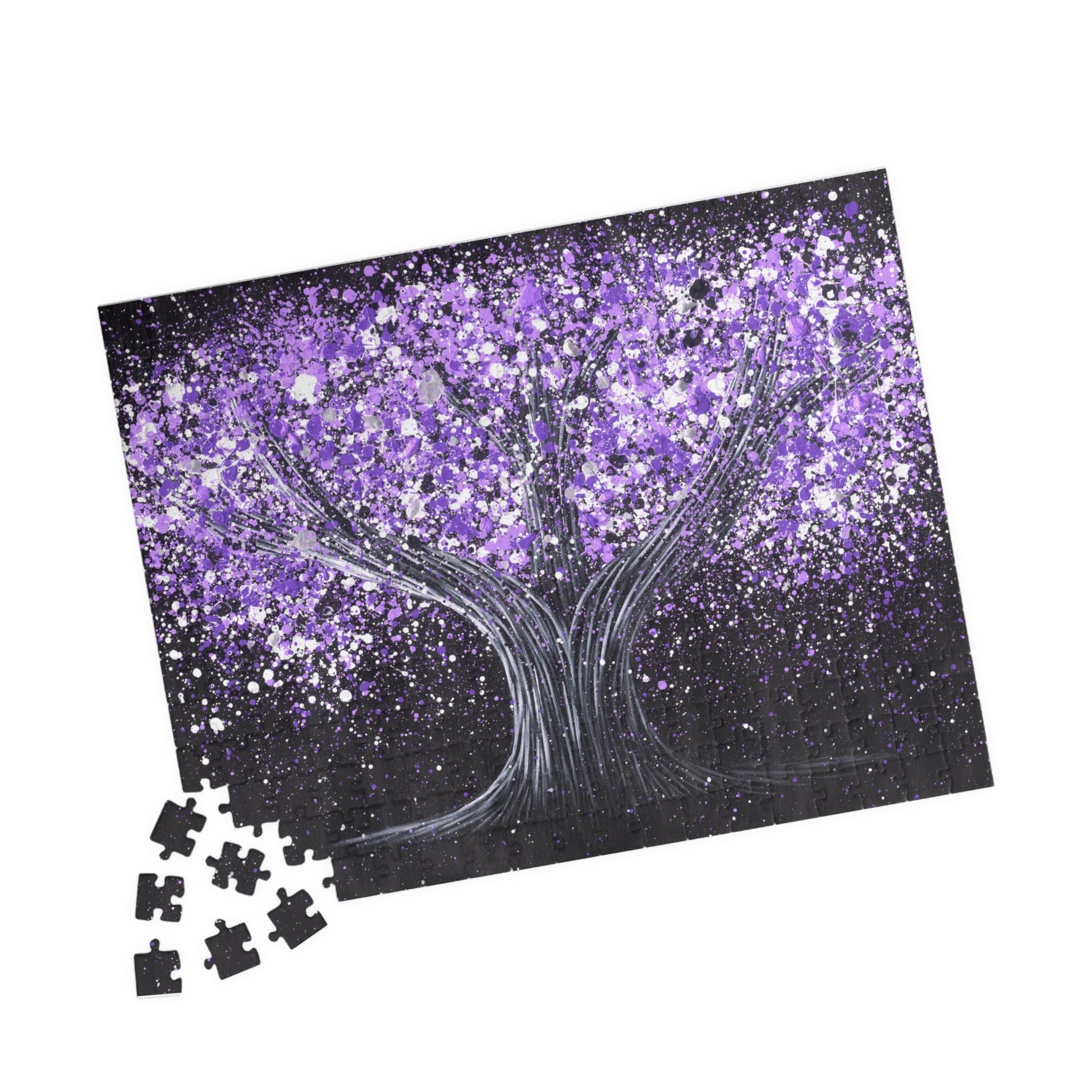 Puzzle - Calm Purple - Puzzle BY Albert Levi Art