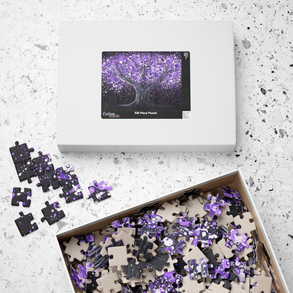 Puzzle - Calm Purple - Puzzle BY Albert Levi Art