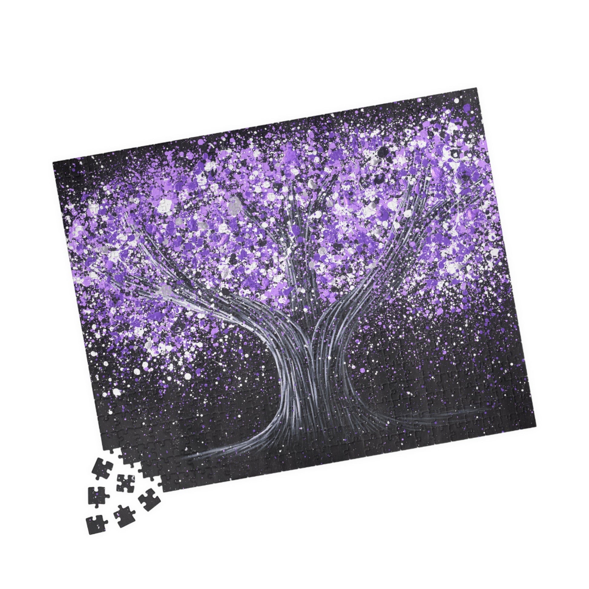 Puzzle - Calm Purple - Puzzle BY Albert Levi Art