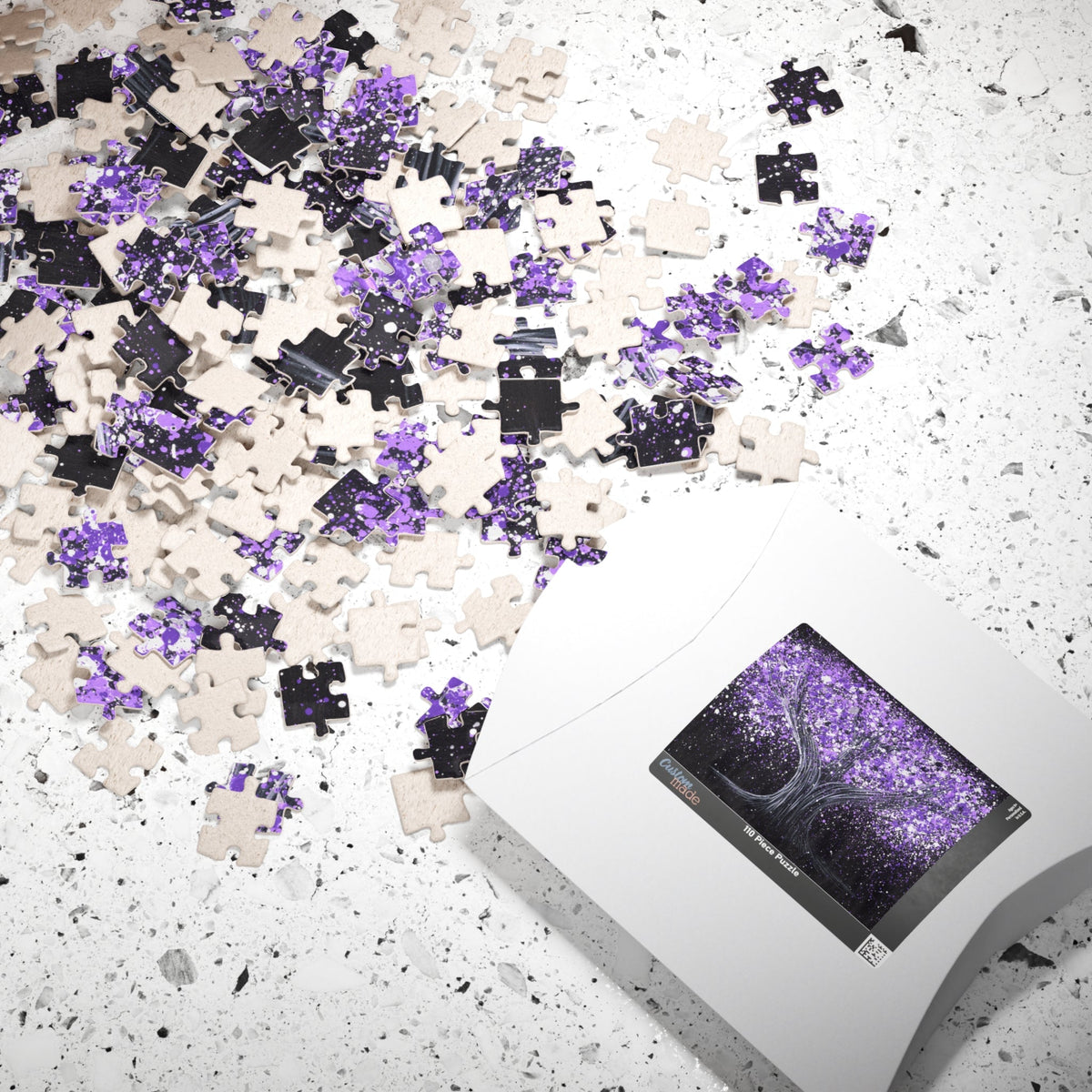Puzzle - Calm Purple - Puzzle BY Albert Levi Art