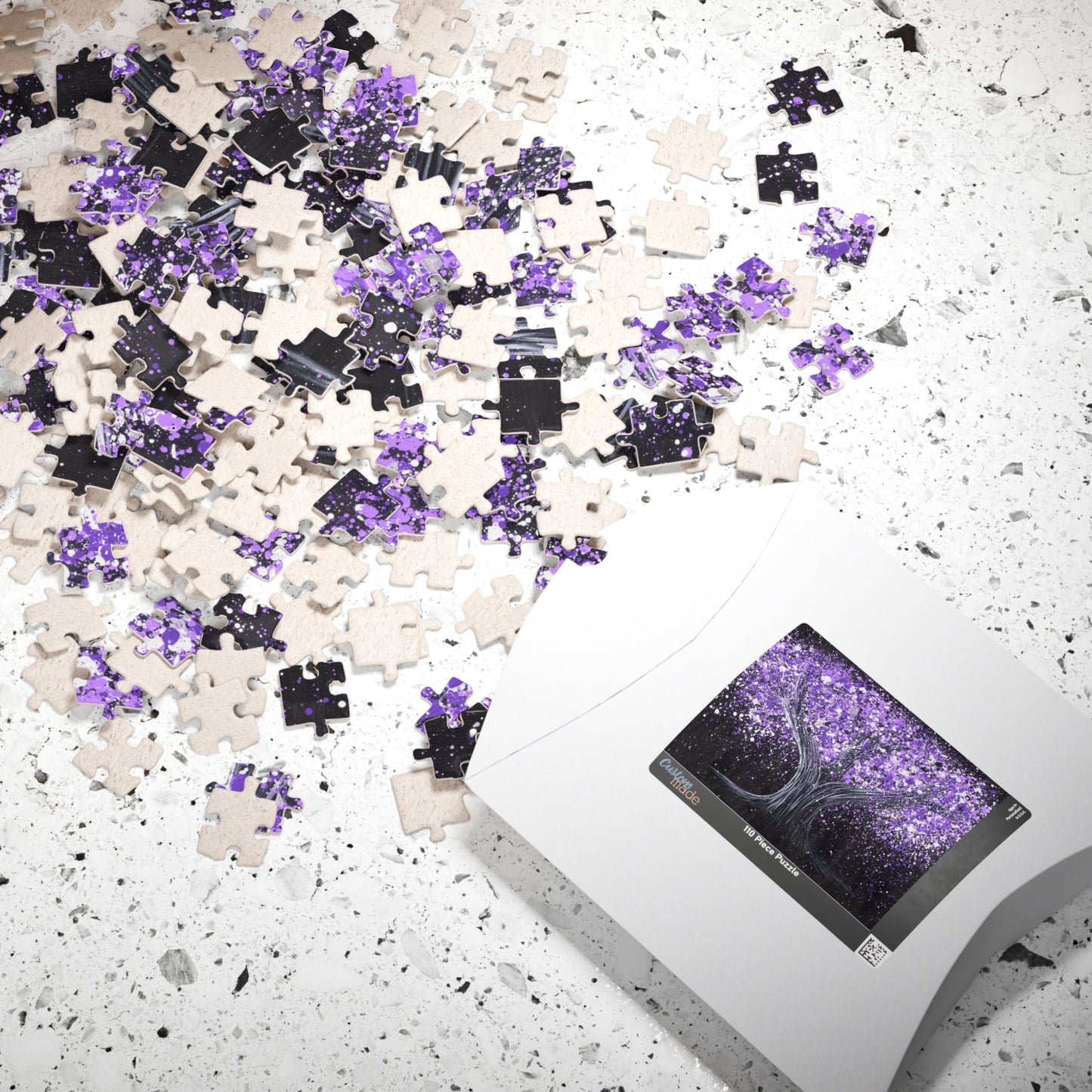 Puzzle - Calm Purple - Puzzle BY Albert Levi Art