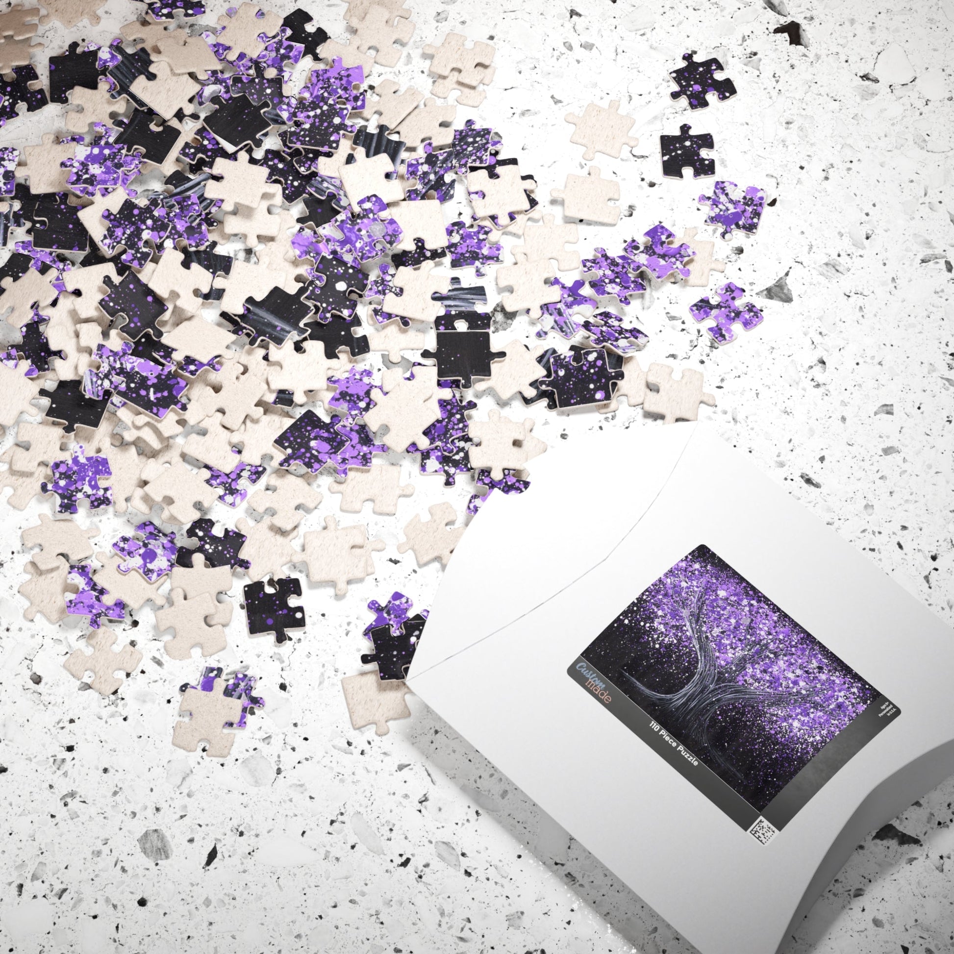 Puzzle - Calm Purple - Puzzle BY Albert Levi Art