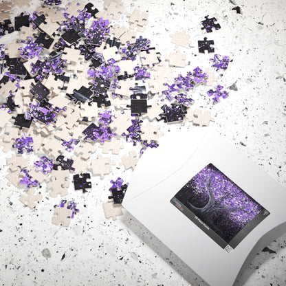 Puzzle - Calm Purple - Puzzle BY Albert Levi Art