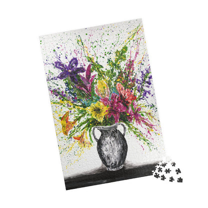 PUZZLE - FLOWERS - Puzzle BY Albert Levi Art