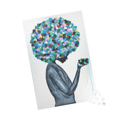 Puzzle Flowers in the hair - Puzzle BY Albert Levi Art