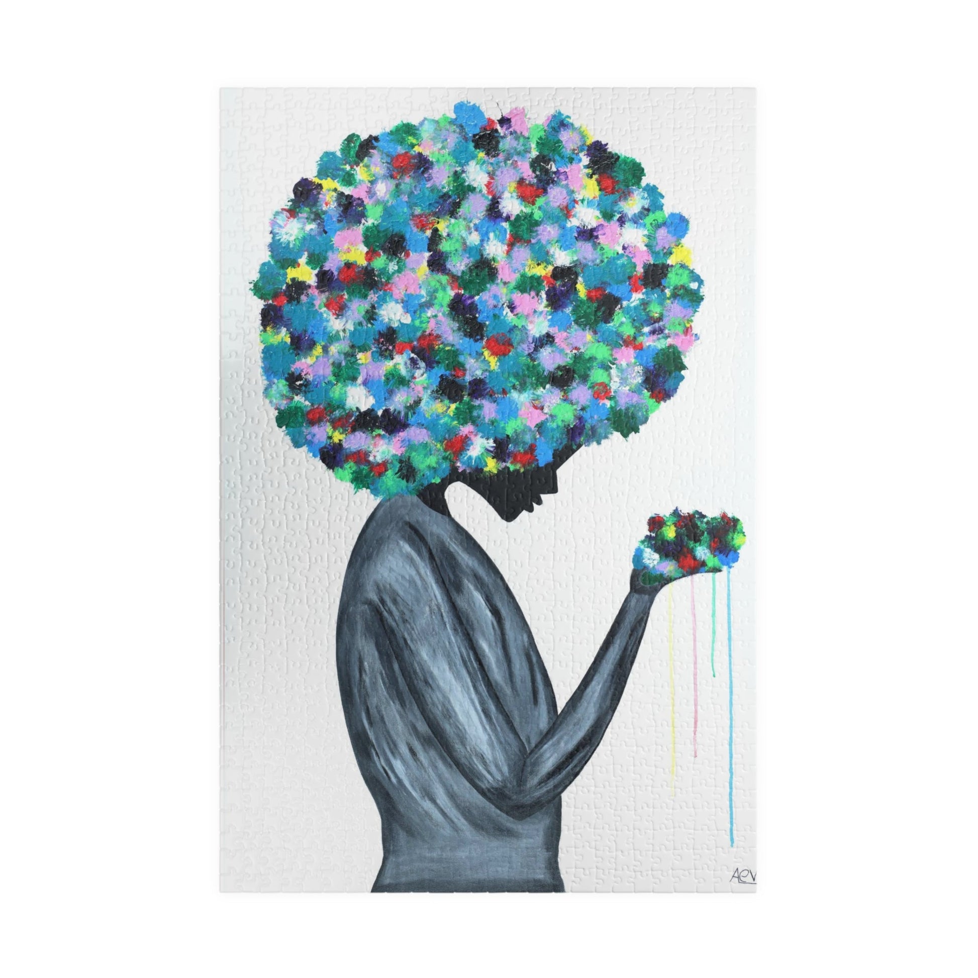 Puzzle Flowers in the hair - Puzzle BY Albert Levi Art