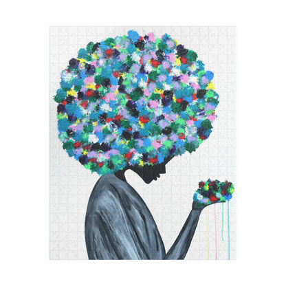 Puzzle Flowers in the hair - Puzzle BY Albert Levi Art