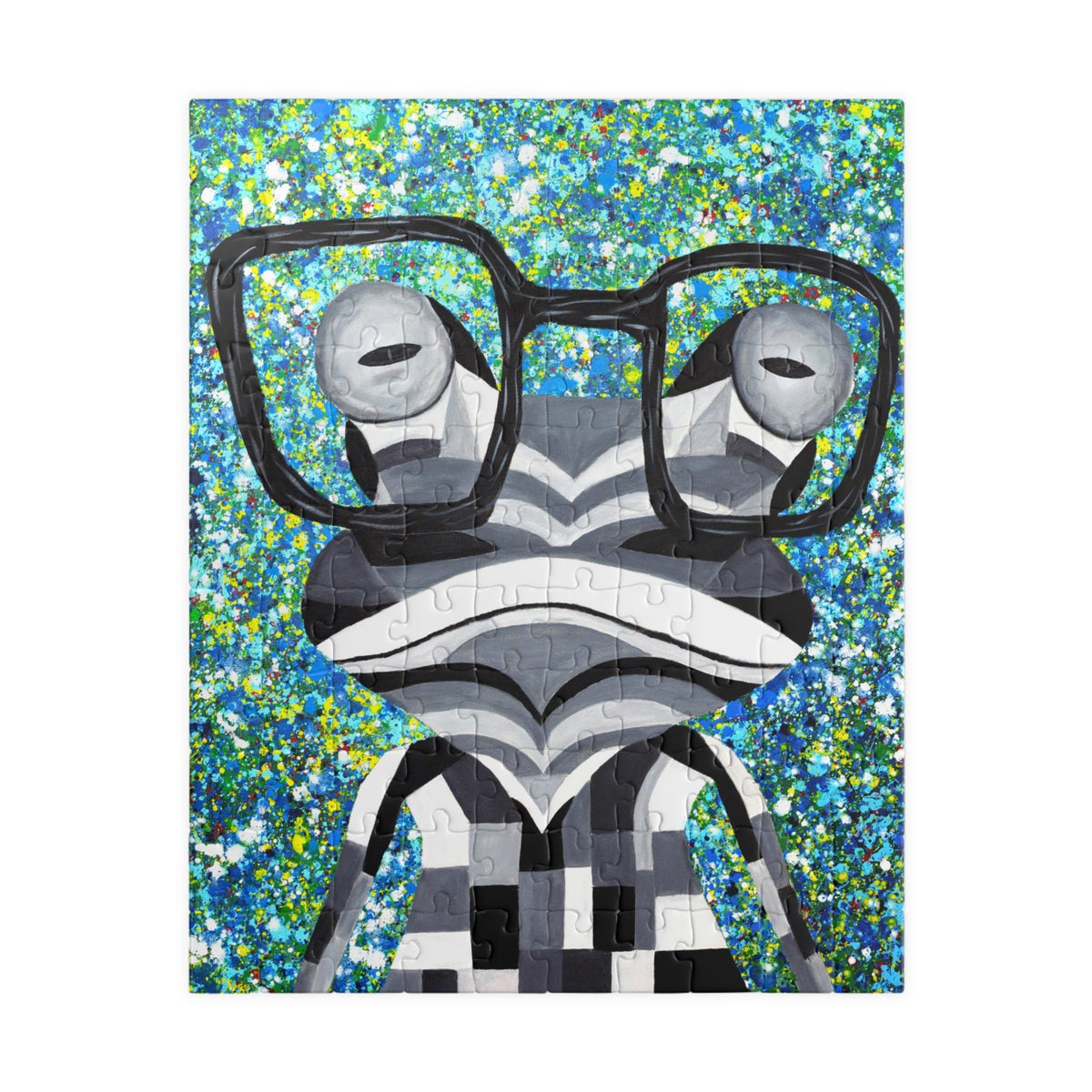 Puzzle Funky Frog - Puzzle BY Albert Levi Art