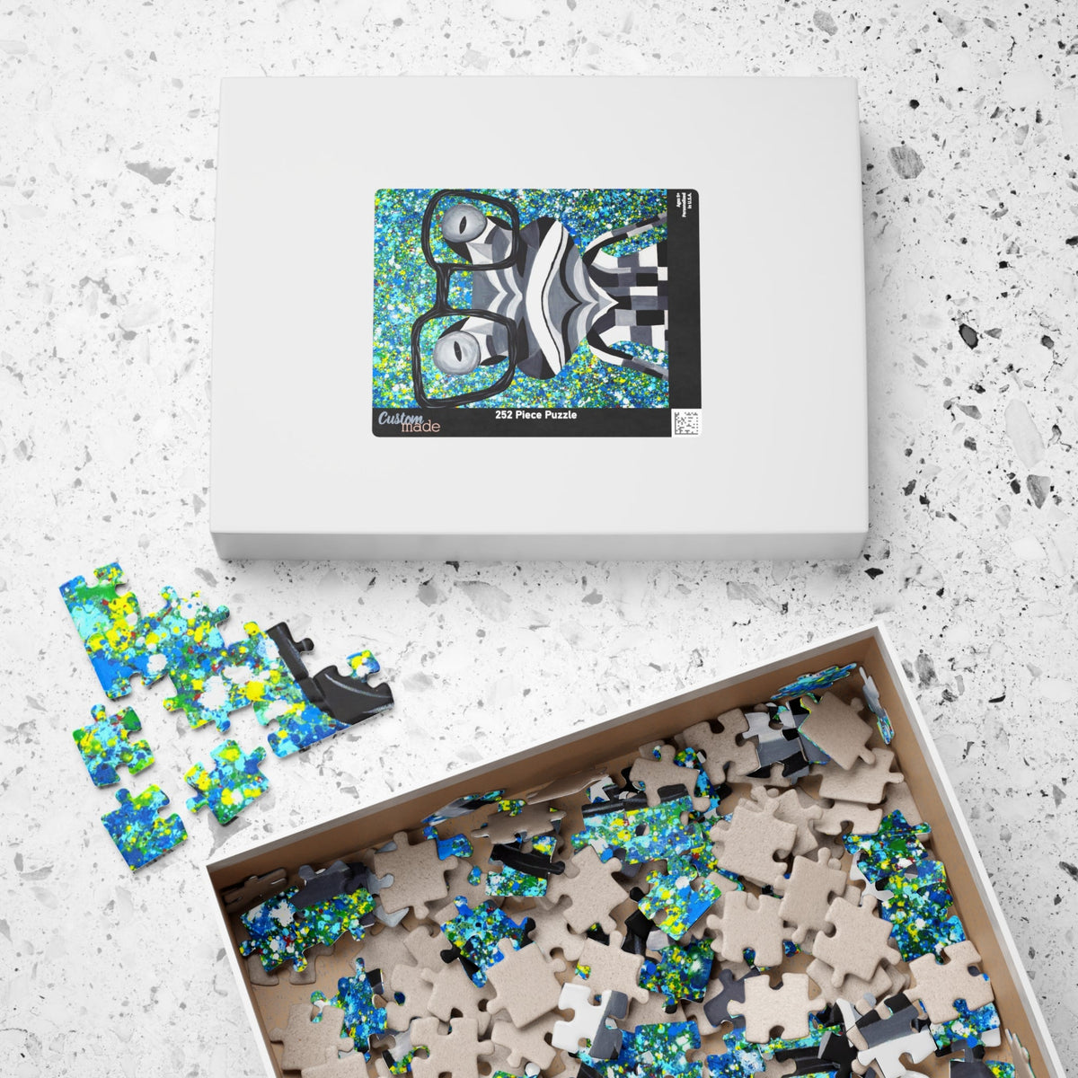 Puzzle Funky Frog - Puzzle BY Albert Levi Art
