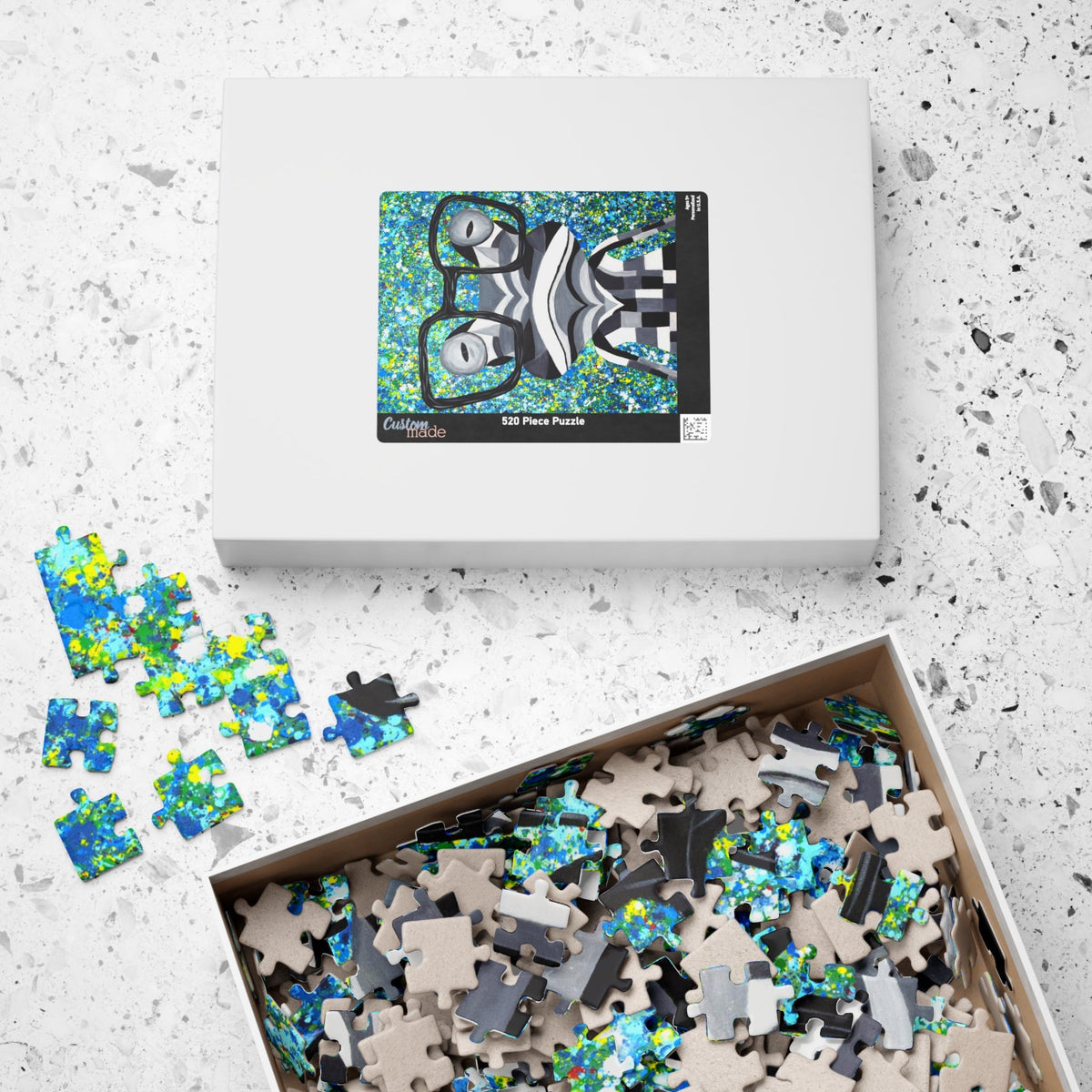 Puzzle Funky Frog - Puzzle BY Albert Levi Art