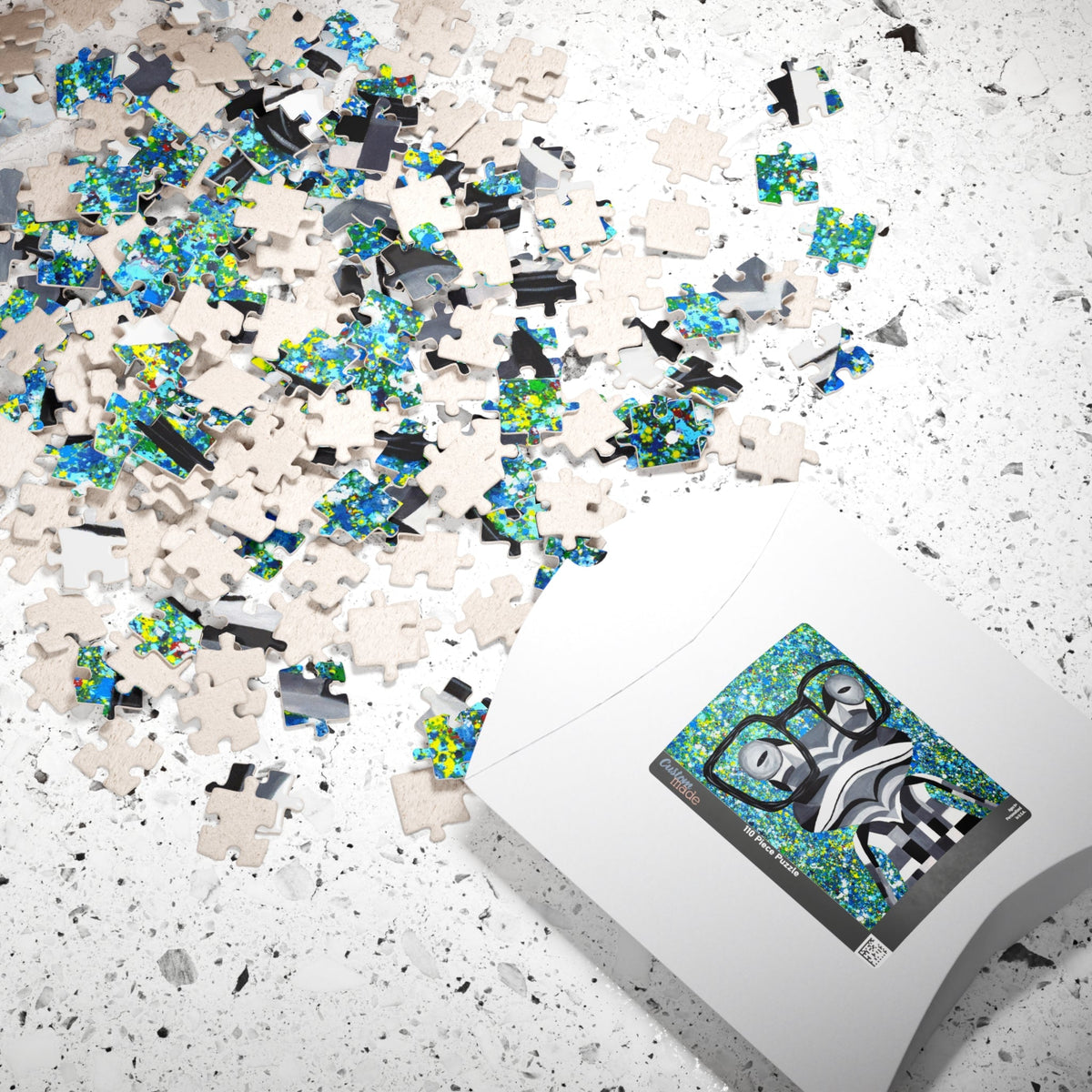Puzzle Funky Frog - Puzzle BY Albert Levi Art