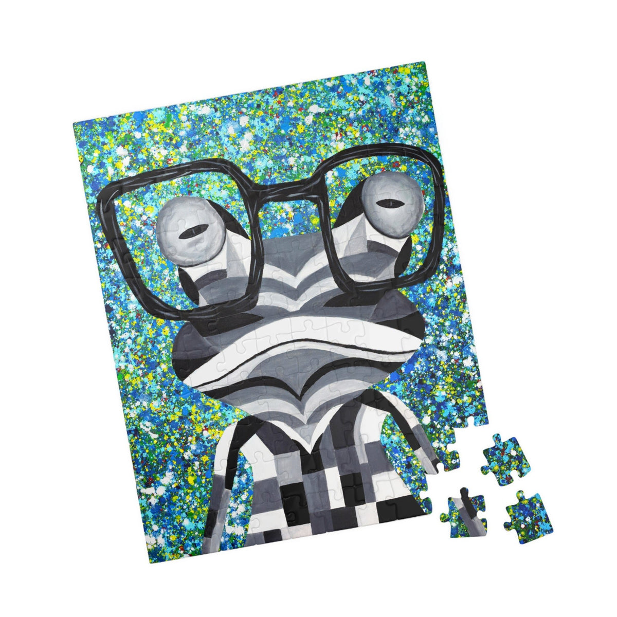 Puzzle Funky Frog - Puzzle BY Albert Levi Art