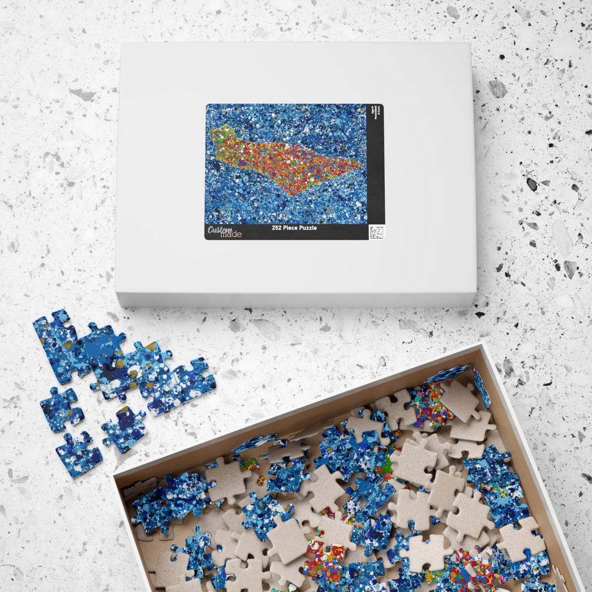 PUZZLE - MAP OF ISRAEL - Puzzle BY Albert Levi Art
