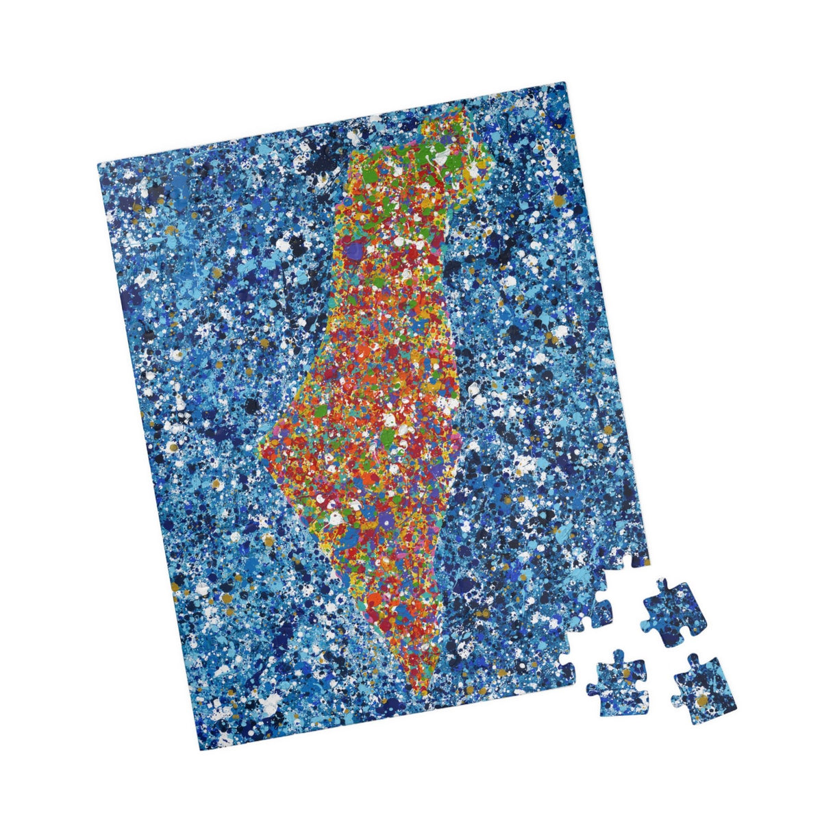 PUZZLE - MAP OF ISRAEL - Puzzle BY Albert Levi Art