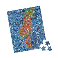 PUZZLE - MAP OF ISRAEL - Puzzle BY Albert Levi Art