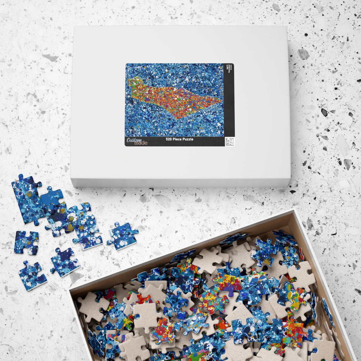 PUZZLE - MAP OF ISRAEL - Puzzle BY Albert Levi Art