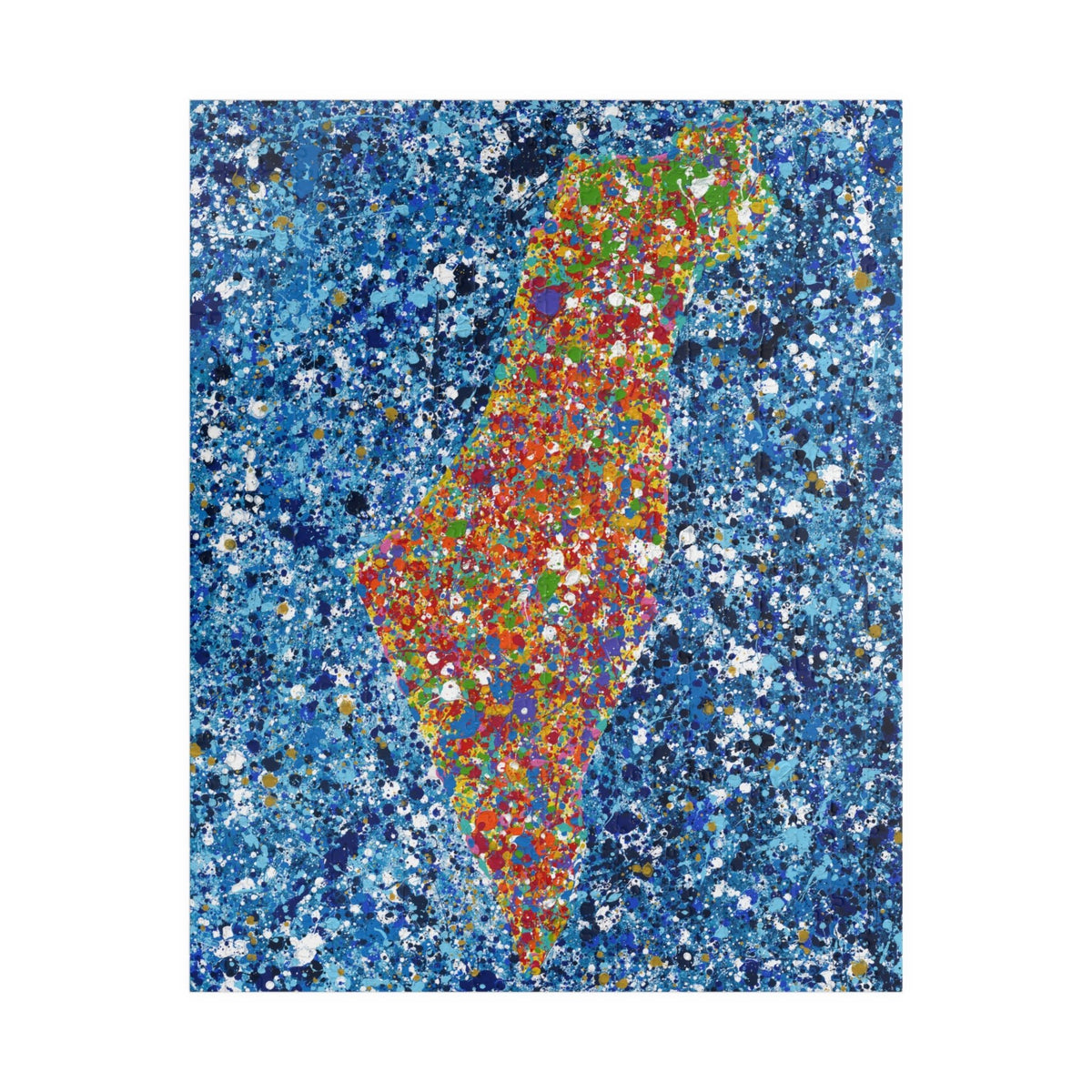 PUZZLE - MAP OF ISRAEL - Puzzle BY Albert Levi Art