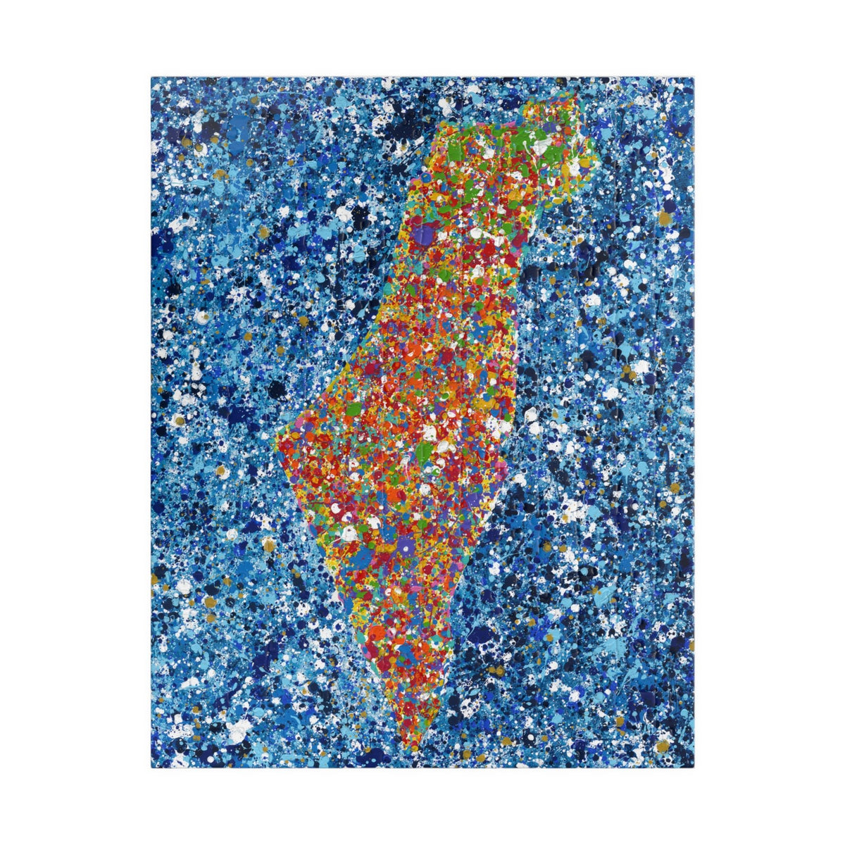 PUZZLE - MAP OF ISRAEL - Puzzle BY Albert Levi Art