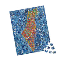 PUZZLE - MAP OF ISRAEL - Puzzle BY Albert Levi Art