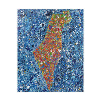 PUZZLE - MAP OF ISRAEL - Puzzle BY Albert Levi Art
