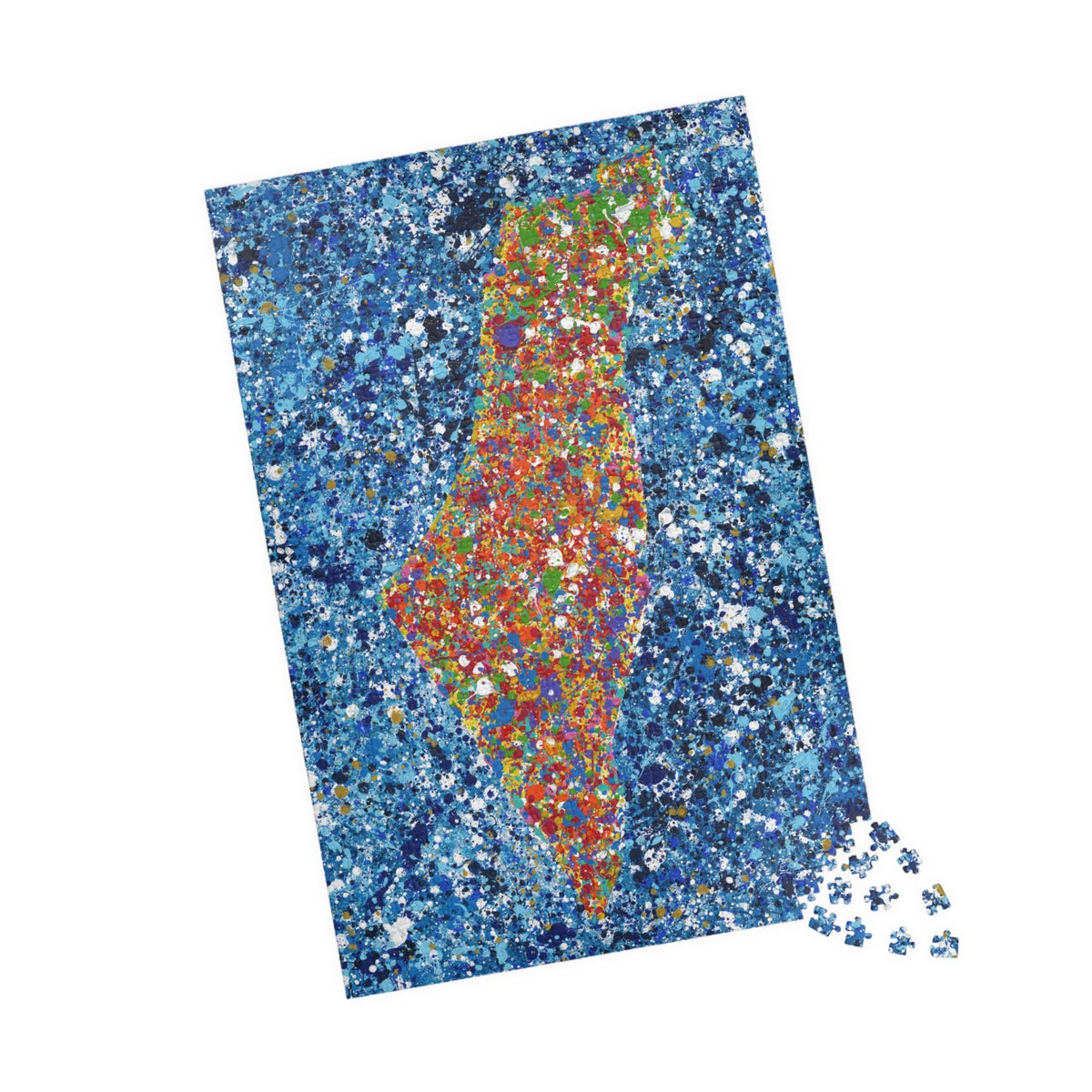 PUZZLE - MAP OF ISRAEL - Puzzle BY Albert Levi Art