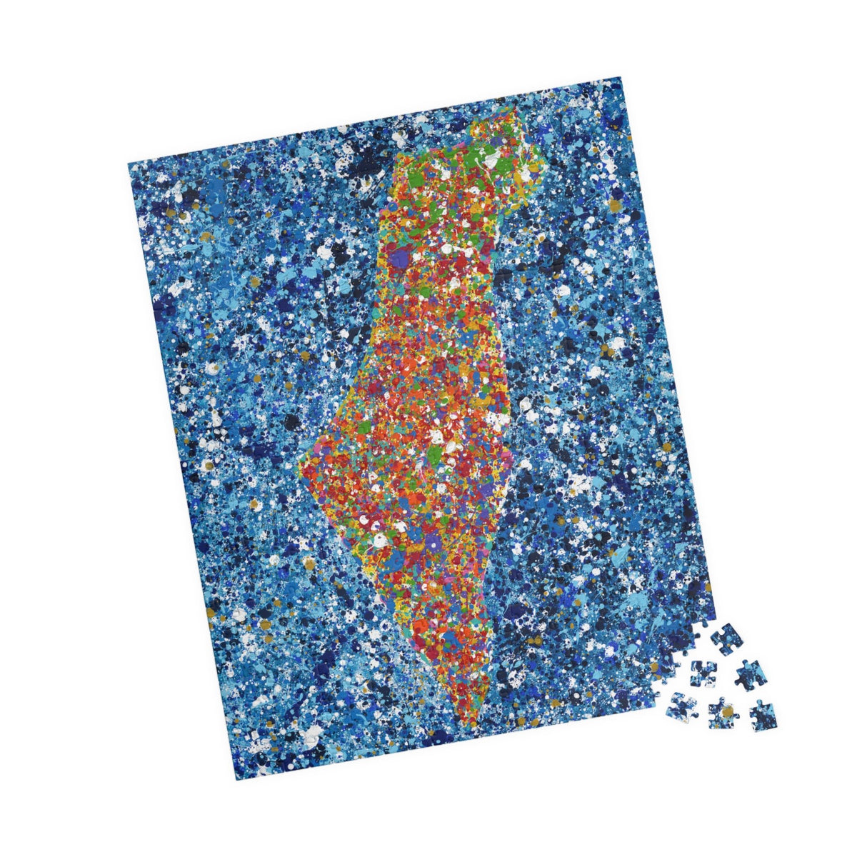 PUZZLE - MAP OF ISRAEL - Puzzle BY Albert Levi Art