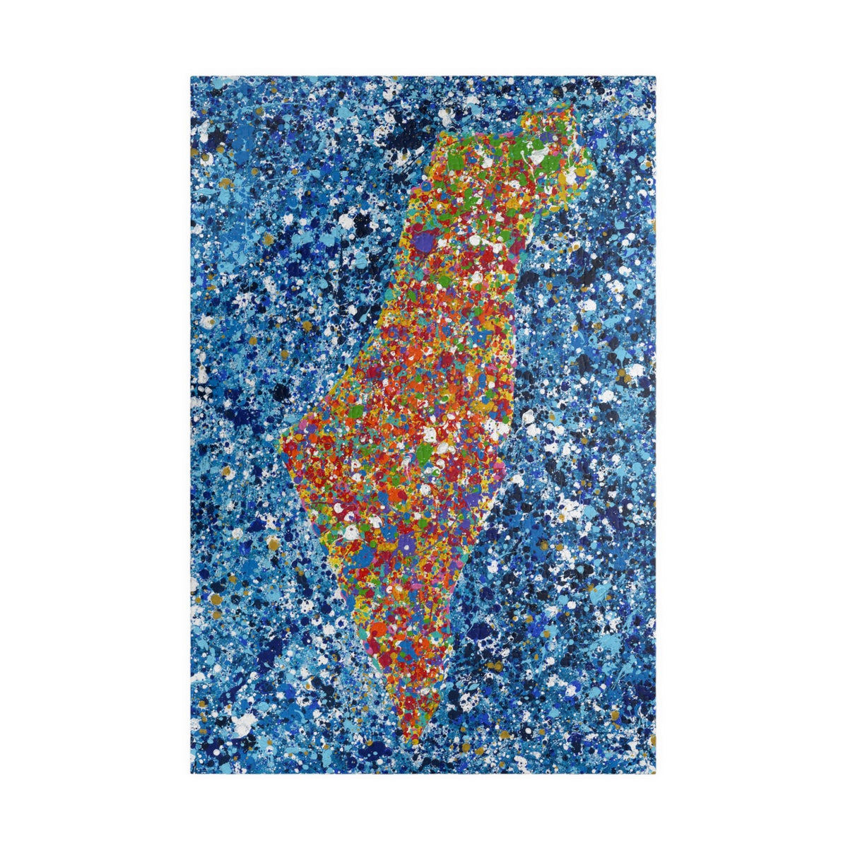 PUZZLE - MAP OF ISRAEL - Puzzle BY Albert Levi Art