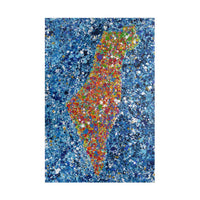 PUZZLE - MAP OF ISRAEL - Puzzle BY Albert Levi Art