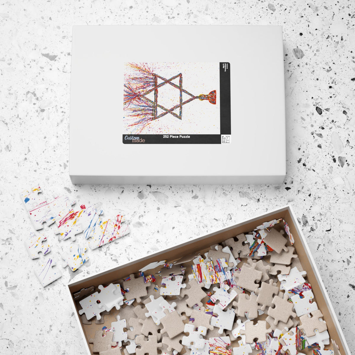 PUZZLE - MENORAH - Puzzle BY Albert Levi Art