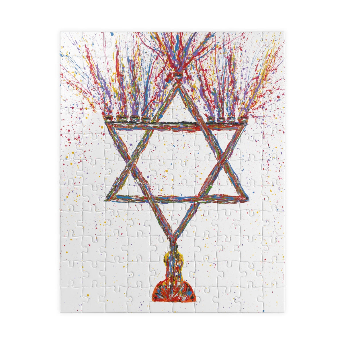 PUZZLE - MENORAH - Puzzle BY Albert Levi Art