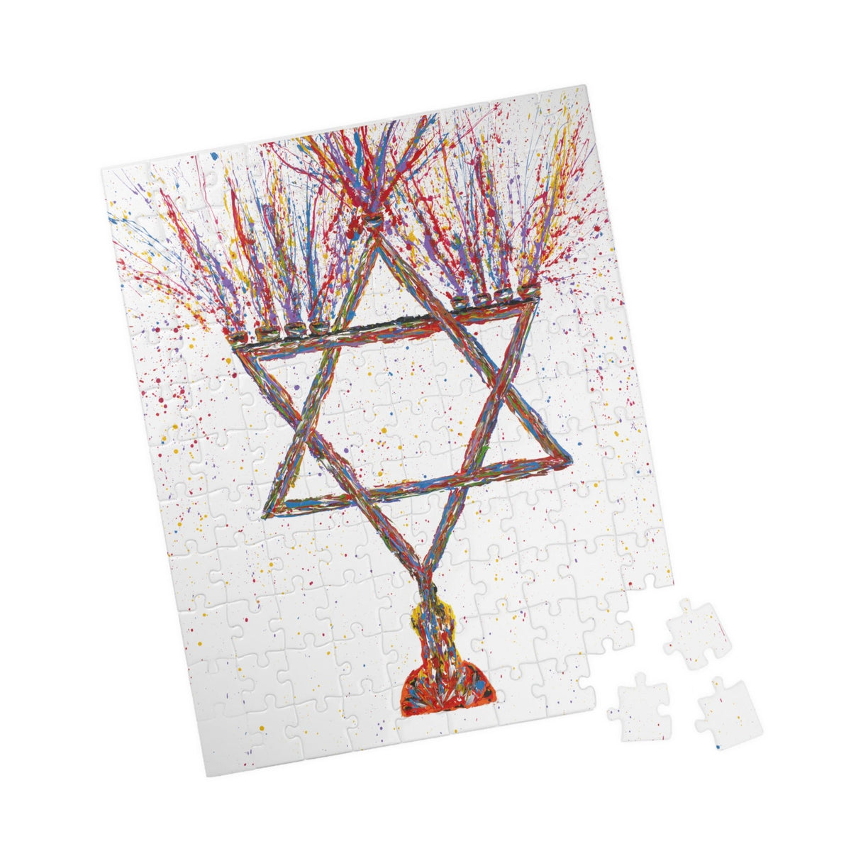 PUZZLE - MENORAH - Puzzle BY Albert Levi Art