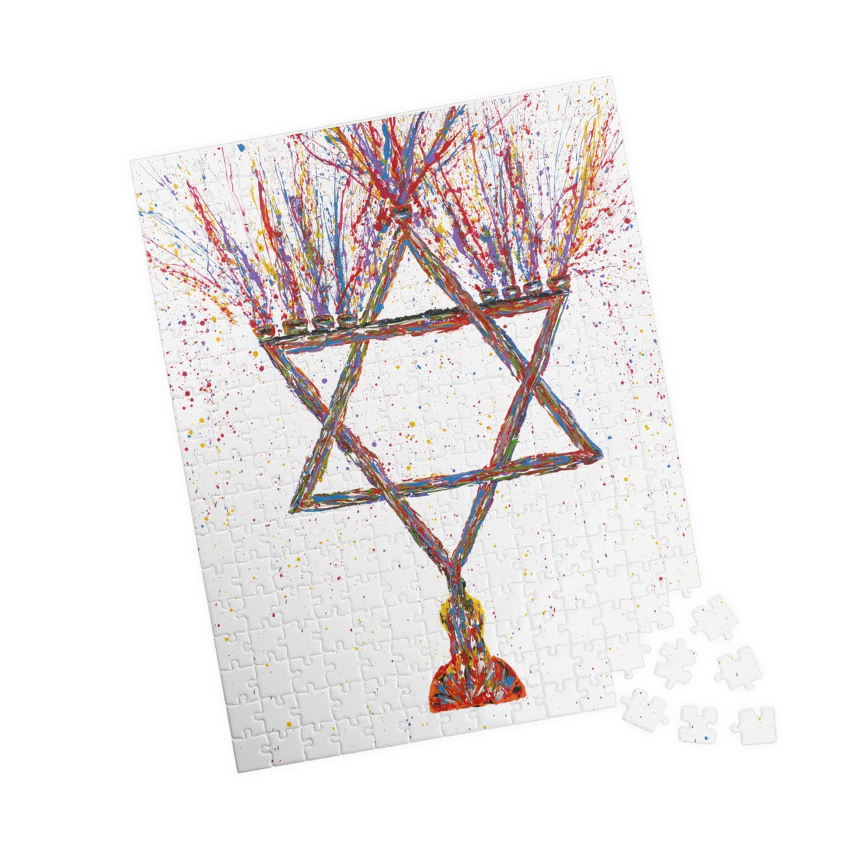 PUZZLE - MENORAH - Puzzle BY Albert Levi Art