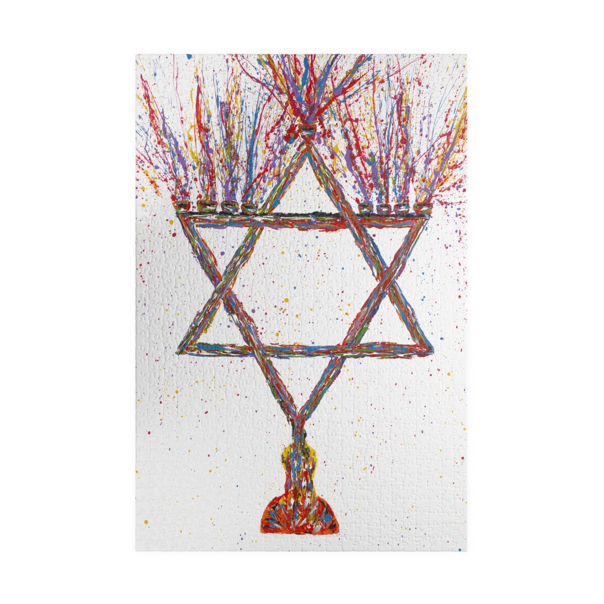 PUZZLE - MENORAH - Puzzle BY Albert Levi Art