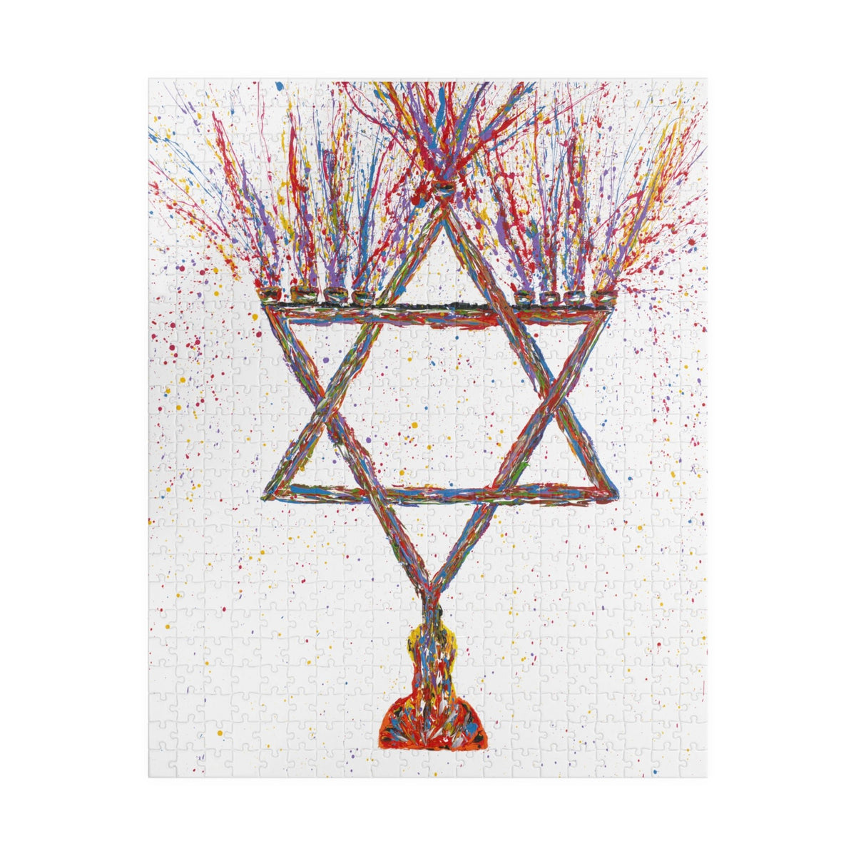 PUZZLE - MENORAH - Puzzle BY Albert Levi Art