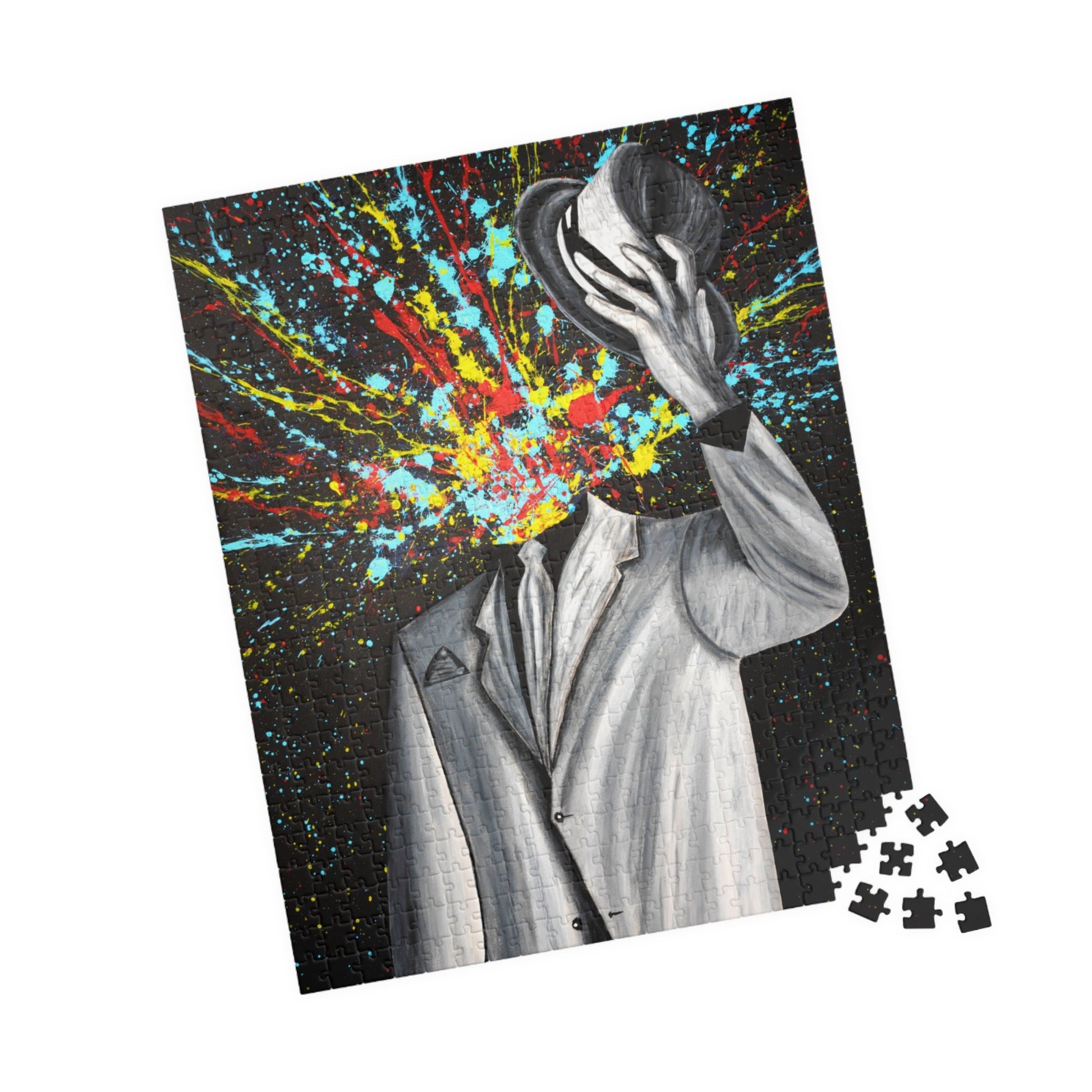 Puzzle - My Head Exploded - Puzzle BY Albert Levi Art