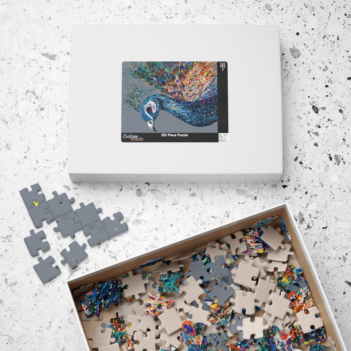 PUZZLE - NOBLE PEACOCK - Puzzle BY Albert Levi Art