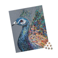 PUZZLE - NOBLE PEACOCK - Puzzle BY Albert Levi Art